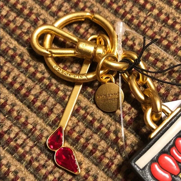 NWT-Kate Spade-Perfect Match Matchbook Key Fob/Bag Charm-$110 - Picture 4 of 10